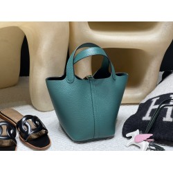 ピコタンロック18/PM トリヨンクレマンス CLEMENCE  TC  Z6/Malachite  マラカイト ゴールド金具 全手縫い