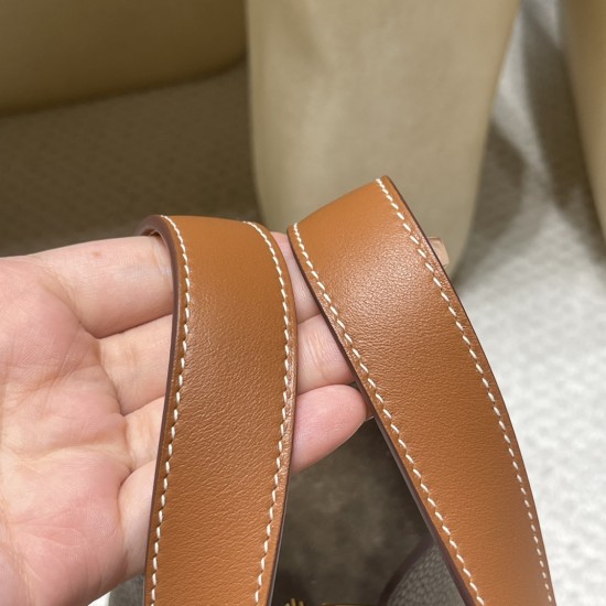 ピコタンロック18/PM トリヨンクレマンス CLEMENCE  TC  18/Étoupe Grey (Étoupe)  エトゥープ& swift  37 /Gold ゴールド ゴールド金具 全手縫い