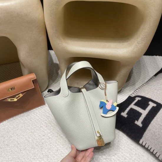 ピコタンロック18/PM トリヨンクレマンCLEMENCE  TC  ゴールド金具 全手縫いGris Neve  Ow  グリネヴェ 2023SS最新カラー「グリネヴェ」