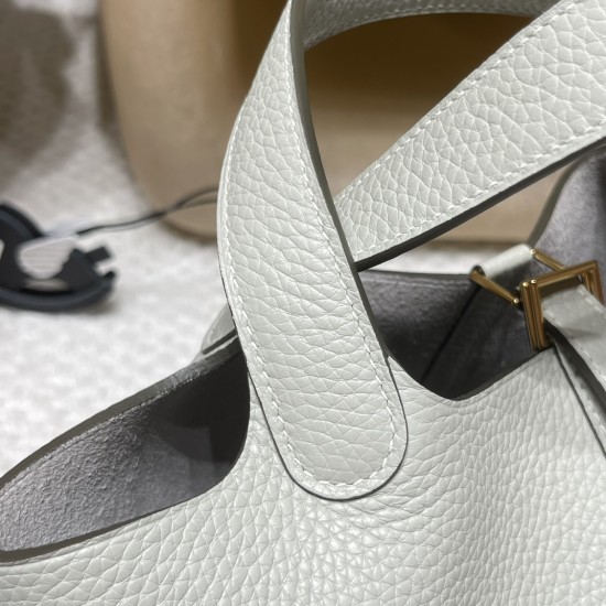 ピコタンロック18/PM トリヨンクレマンCLEMENCE  TC  ゴールド金具 全手縫いGris Neve  Ow  グリネヴェ 2023SS最新カラー「グリネヴェ」