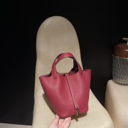 ピコタンロック18/PM トリヨンクレマンCLEMENCE  TC  K1/Rouge Grenat  ルージュグレナ  ゴールド金具 全手縫い