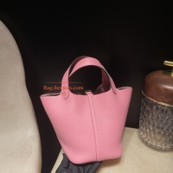 5P/Pink ピンク ゴールド金具 Picotin Lock 18/PMピコタンロック18/PM トリヨンクレマンCLEMENCE  TC