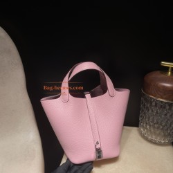 X9 /Mauve Sylvestre  モーヴシルベストル  シルバー金具 Picotin Lock 18/PMピコタンロック18/PM トリヨンクレマンCLEMENCE  TC