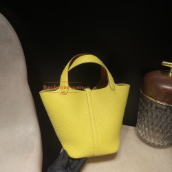 OY Limoncelloリモンチェッロ 0Y& 93 /Orange  オレンジ シルバー金具 Picotin Lock 18/PMピコタンロック18/PM トリヨンクレマンCLEMENCE  TC