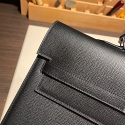 Kelly depeche ヴォーエプソン 89/Black (Noir) ブラック ゴールド金具   Cinhetic-074 全手縫い