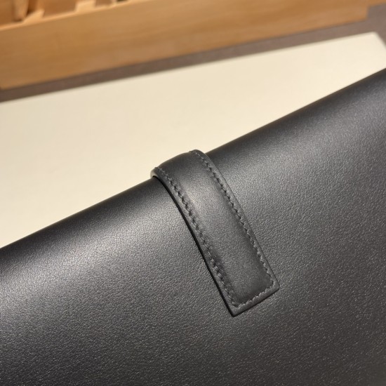 エルメス Jige Elan 29 Clutch スイフト swift 89/Black (Noir) ブラック  JigeElan-083 全手縫い