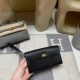 Chevre 89 Black ケリーポケット ロングウォレット|カードスロット・ジップポケット・着脱式ハンドル付き シェブルミゾル 金扣 ミニマルデザイン Chevre 89 Black ケリーポケット ロングウォレット|カードスロット・ジップポケット・着脱式ハンドル付き シェブルミゾル 金扣 ミニマルデザイン