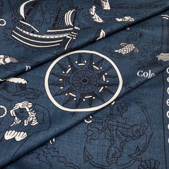Hermes エルメス セイラータトゥーバンダナ 140 ショール Hermes エルメス セイラータトゥーバンダナ 140 ショール