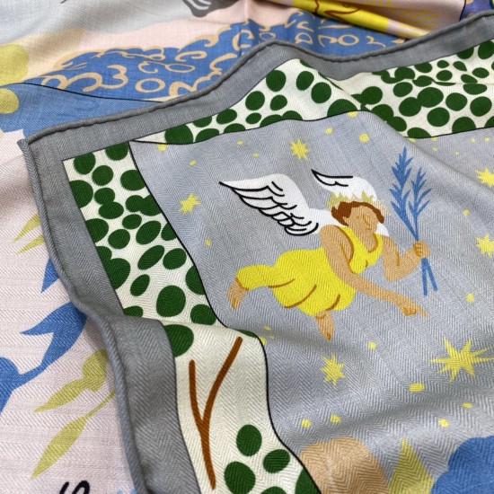 Hermes  エルメス イソップ寓話会本 140 ショール 