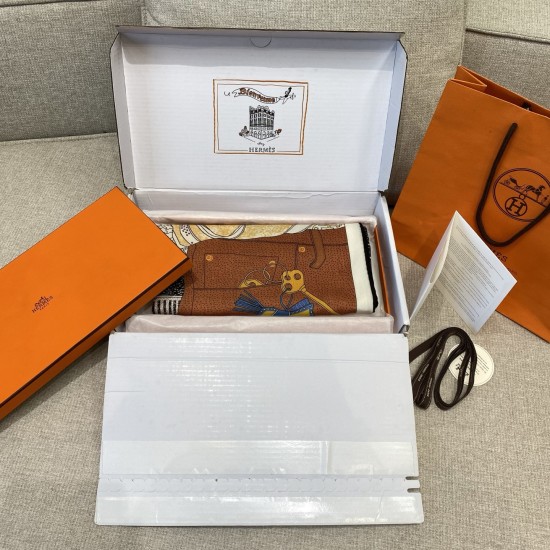 Hermes エルメス エルメスの約束 スカーフショール Hermes エルメス エルメスの約束 スカーフショール