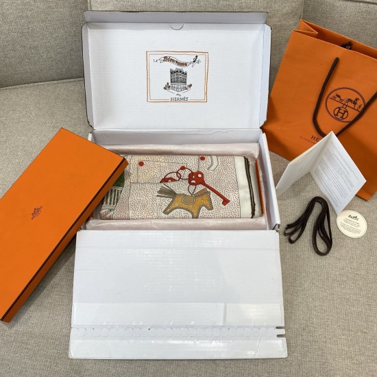 Hermes エルメス エルメスの約束 スカーフショール Hermes エルメス エルメスの約束 スカーフショール