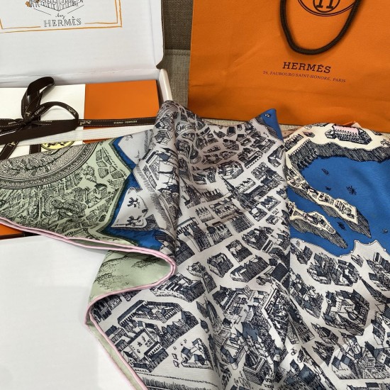 Hermes エルメス 駿馬の都 シルクスカーフ Hermes エルメス 駿馬の都 シルクスカーフ
