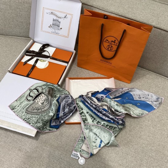 Hermes エルメス 駿馬の都 シルクスカーフ Hermes エルメス 駿馬の都 シルクスカーフ