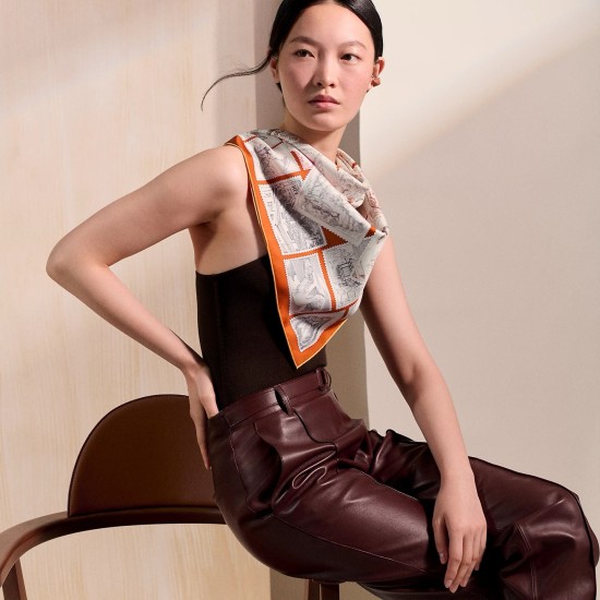 Hermes エルメス フーボー郵便切手収集家 90 スカーフ Hermes エルメス フーボー郵便切手収集家 90 スカーフ