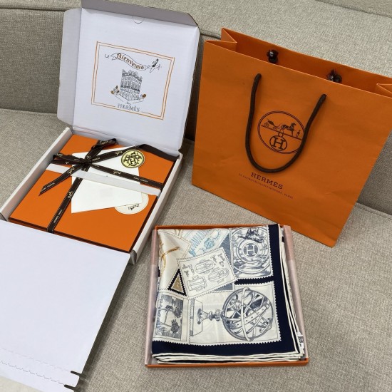 Hermes エルメス フーボー郵便切手収集家 90 スカーフ Hermes エルメス フーボー郵便切手収集家 90 スカーフ