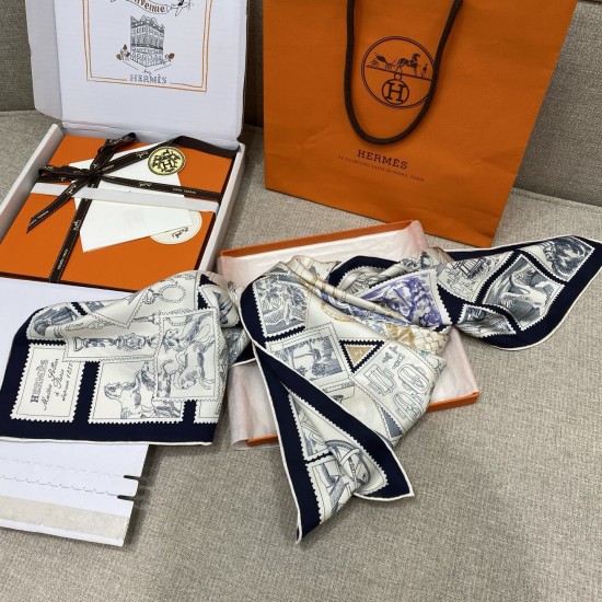 Hermes エルメス フーボー郵便切手収集家 90 スカーフ Hermes エルメス フーボー郵便切手収集家 90 スカーフ