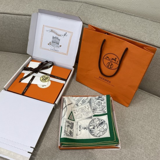 Hermes エルメス フーボー郵便切手収集家 90 スカーフ Hermes エルメス フーボー郵便切手収集家 90 スカーフ