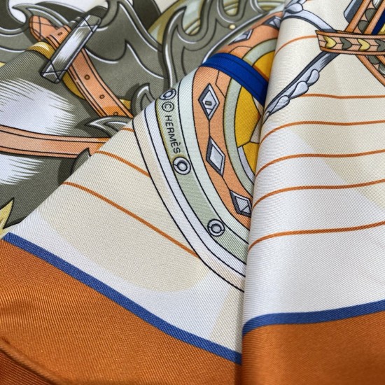 Hermes  エルメス 鞍上の世界 90 スカーフ 