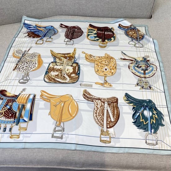 Hermes エルメス 鞍上の世界 90 スカーフ Hermes エルメス 鞍上の世界 90 スカーフ
