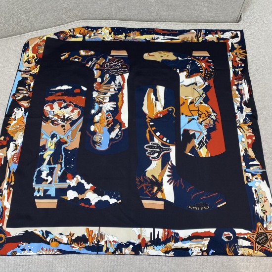Hermes エルメス 靴革の上の物語 90 スカーフ 18mm ハイクラスカスタム Hermes エルメス 靴革の上の物語 90 スカーフ 18mm ハイクラスカスタム