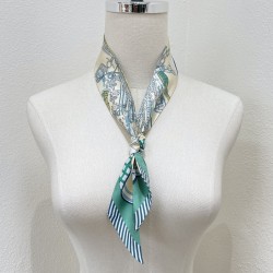Hermes  エルメス 鞍具フラワーブーケ Twilly スモールスカーフ 