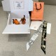 Hermes  エルメス 華やかな手綱フラワーバージョン Twilly スモールスカーフ 