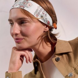 Hermes  エルメス 華やかな手綱フラワーバージョン Twilly スモールスカーフ 