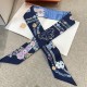 Hermes エルメス 華やかな手綱フラワーバージョン Twilly スモールスカーフ Hermes エルメス 華やかな手綱フラワーバージョン Twilly スモールスカーフ