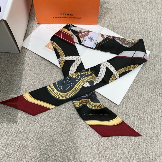 Hermes エルメス グランドアパラット Twilly スモールスカーフ Hermes エルメス グランドアパラット Twilly スモールスカーフ