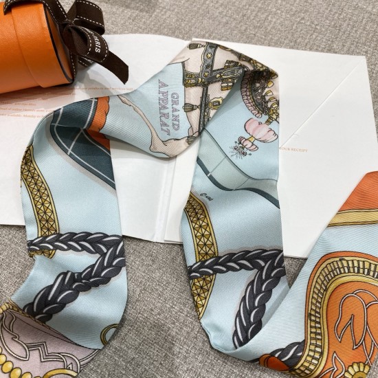 Hermes エルメス グランドアパラット Twilly スモールスカーフ Hermes エルメス グランドアパラット Twilly スモールスカーフ
