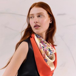 Hermes  エルメス 華やかな手綱フラワーバージョン 90 スカーフ 