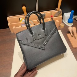 エルメス シャドーバーキン Hermes Shadow Birkin25 スイフト swift ブラック 89 /Black shadow-003 全手縫い