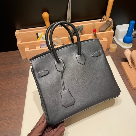 エルメス シャドーバーキン Hermes Shadow Birkin25 スイフト swift ブラック 89 /Black shadow-003 全手縫い