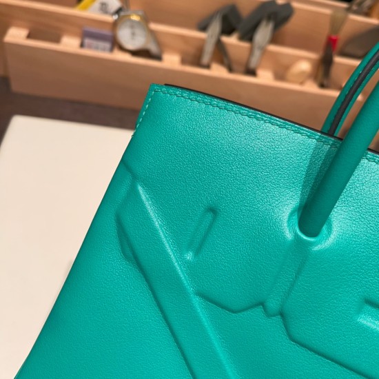 エルメス シャドーバーキン Hermes Shadow Birkin25 スイフト swift ミント 6W /Menthe shadow-004 全手縫い