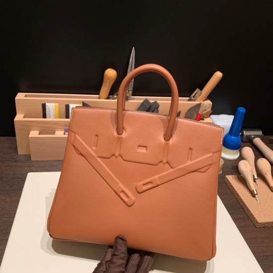 エルメス シャドーバーキン Hermes Shadow Birkin25 スイフト swift ゴールド 37 /Gold shadow-005 全手縫い