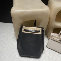 【新入荷】HERMES ソ ケリー 22cm トリヨン・クレマンス革 89 ブラック ゴールドクランプ マイノリティー レトロ