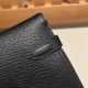 エルメス ケリーウォレット ロング ヴォーエプソン 89/Black (Noir) ブラック シルバー金具  wallet-001 全手縫い