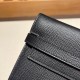 エルメス ケリーウォレット ロング ヴォーエプソン 89/Black (Noir) ブラック ゴールド金具   wallet-002 全手縫い