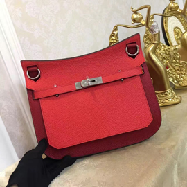 エルメス ジプシエール 28 レッド/ルビー シルバー金具