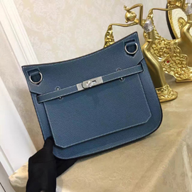 エルメス ジプシエール 28 ブルーラン シルバー金具