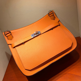 エルメス ジプシエール31 オレンジ シルバー金具