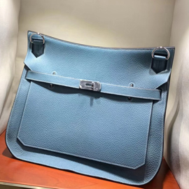 エルメス ジプシエール31 ブルージーン シルバー金具