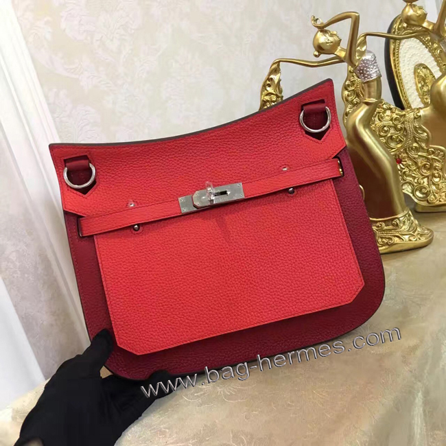 エルメス ジプシエール 28 レッド/ルビー シルバー金具