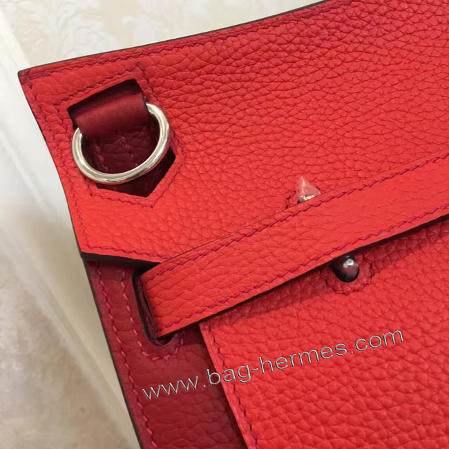 エルメス ジプシエール 28 レッド/ルビー シルバー金具