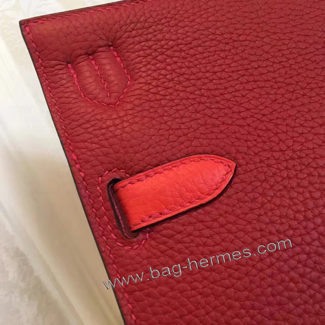 エルメス ジプシエール 28 レッド/ルビー シルバー金具
