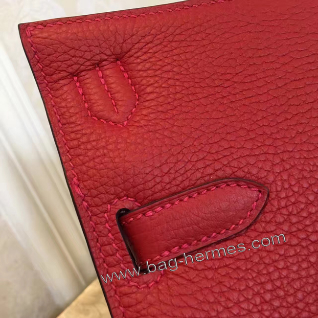 エルメス ジプシエール 28 レッド シルバー金具