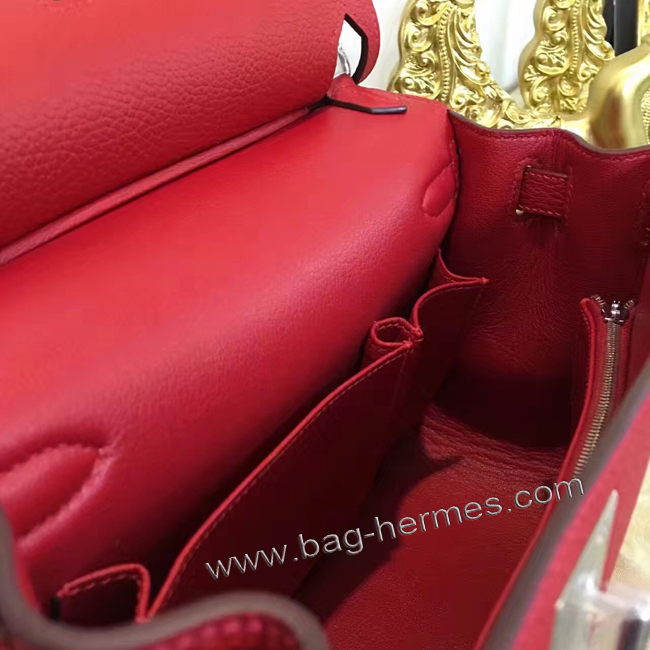 エルメス ジプシエール 28 レッド シルバー金具