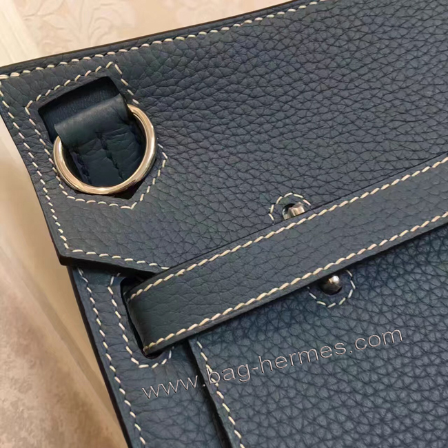 エルメス ジプシエール 28 ブルーラン シルバー金具
