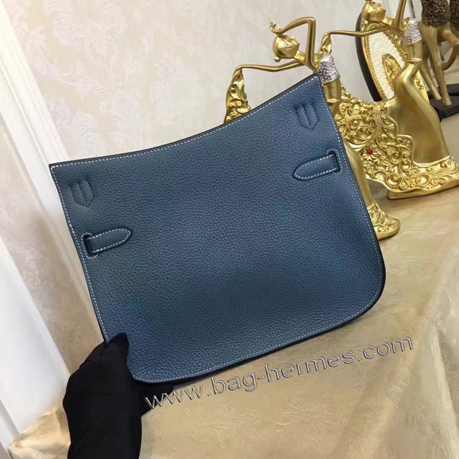 エルメス ジプシエール 28 ブルーラン シルバー金具