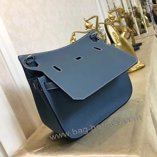 エルメス ジプシエール 28 ブルーラン シルバー金具